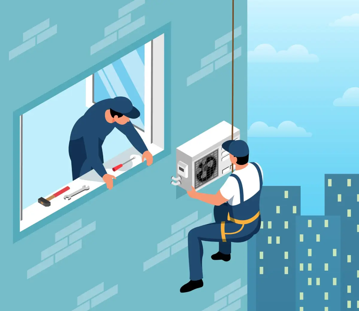 تعمیر و نگهداری کولرگازی توسط خود شخص